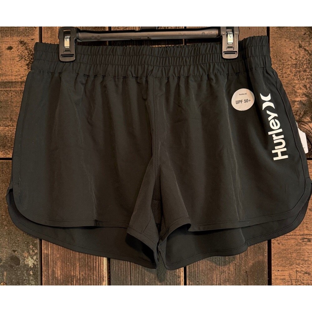 Hurley Swim Board Shorts Women's Size Large Black New With Tags